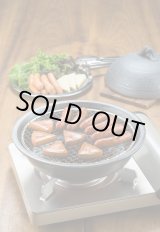 画像: 【送料無料】陶器の燻製も出来るパーティ鍋（４人用）
