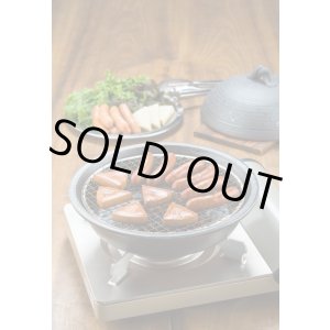 画像: 【送料無料】陶器の燻製も出来るパーティ鍋（２人用）