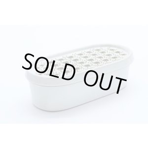 画像: 陶器製　鬼おろし器　白