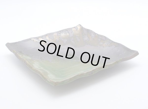 画像1: 伊賀金彩　８号正角皿